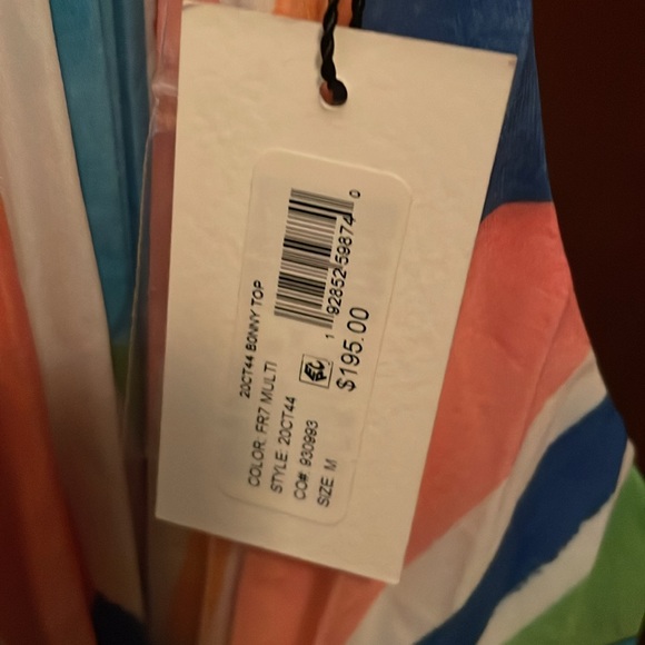 NWT Milly Bonny Pleated Halter Top / Medium - Picture 5 of 5